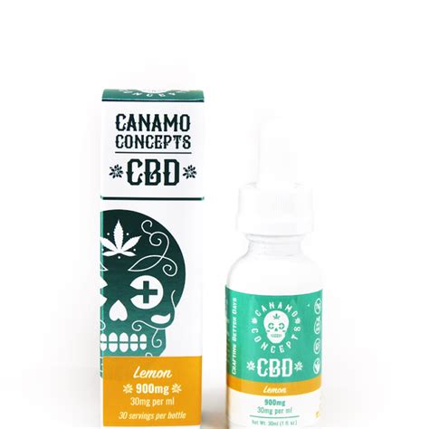 Canamo Concepts: CBD Lemon Tincture 900mg | Leafly