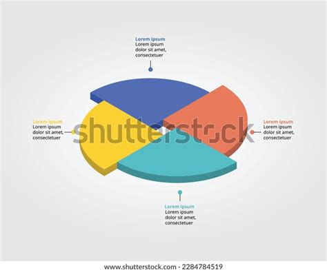 Circle Pie Chart Template Infographic Presentation Stock Vector ...