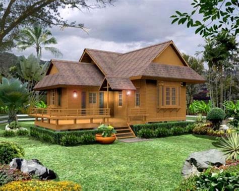 30 Desain Rumah Kayu Mewah, Elegan ... | Wooden house design, Wood ...