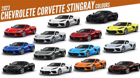 Corvette Stingray 2022 Colors