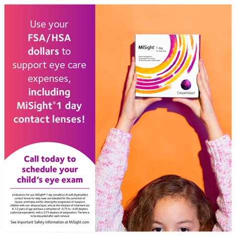 Myopia Treatment MiSight 1 Day Contacts for Children