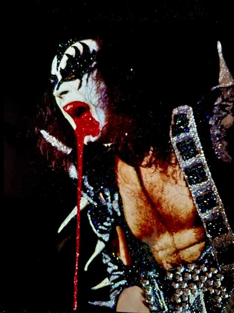 Gene Simmons KISS Blood Spitting Rhinestone Glitter Wall | Etsy