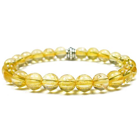 Citrine 8mm Round Crystal Bead Bracelet | The Magic Is In You