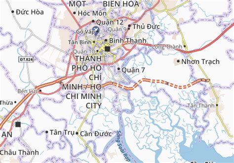 MICHELIN Nhà Bè map - ViaMichelin