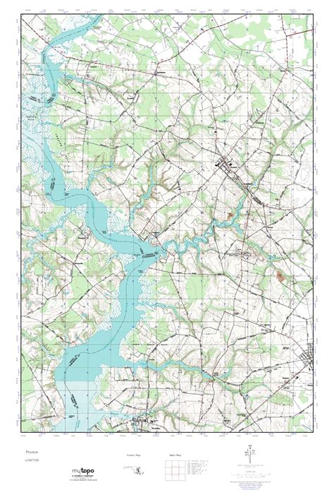 MyTopo Preston, Maryland USGS Quad Topo Map