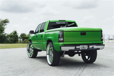 Green on Green Customized Chevy Silverado — CARiD.com Gallery