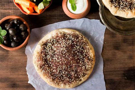 Manakish Zaatar (Traditional Lebanese Spiced Pita Bread) by Archana's ...