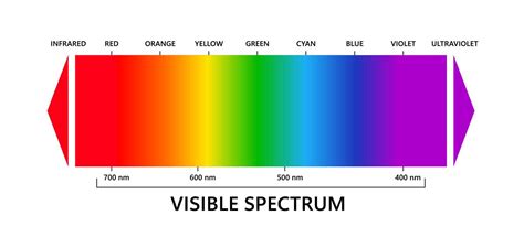 Visible Light Spectrum Wavelength Chart