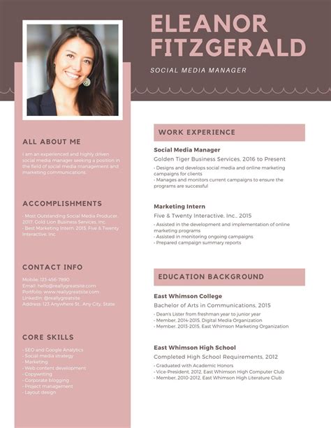 Canvas Resume Template