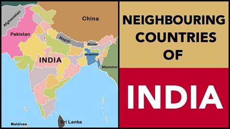 Neighbouring Countries of India 2023, Country Name List