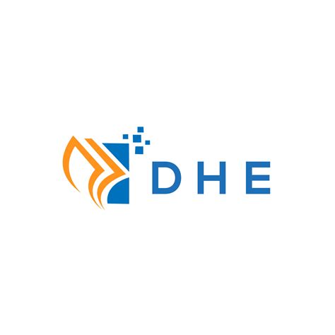 DHE credit repair accounting logo design on white background. DHE ...