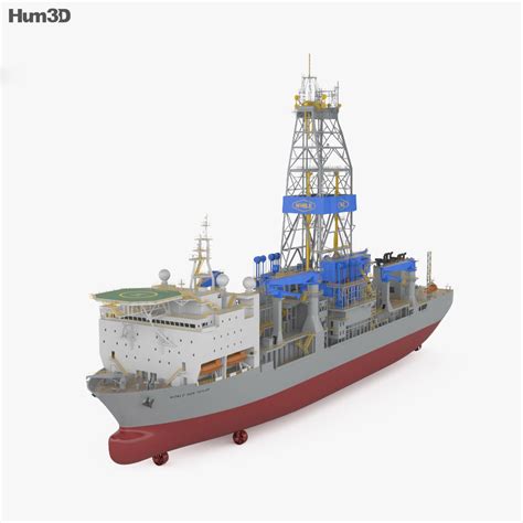 Noble Drillship 3D model - Download Service ship on 3DModels.org