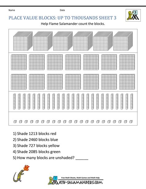 Free Math Place Value Worksheets 3rd Grade