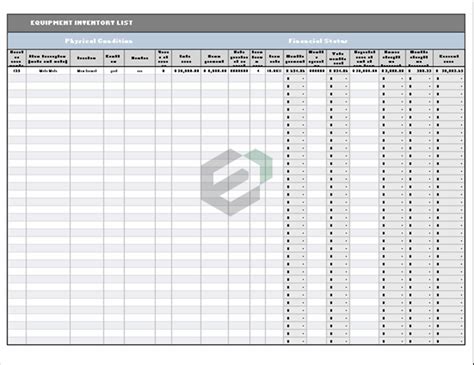 [Free] Equipment Inventory List | Equipment Inventory Excel Template