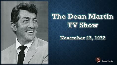 The Dean Martin Show (11/23/72) - FULL EPISODE - YouTube