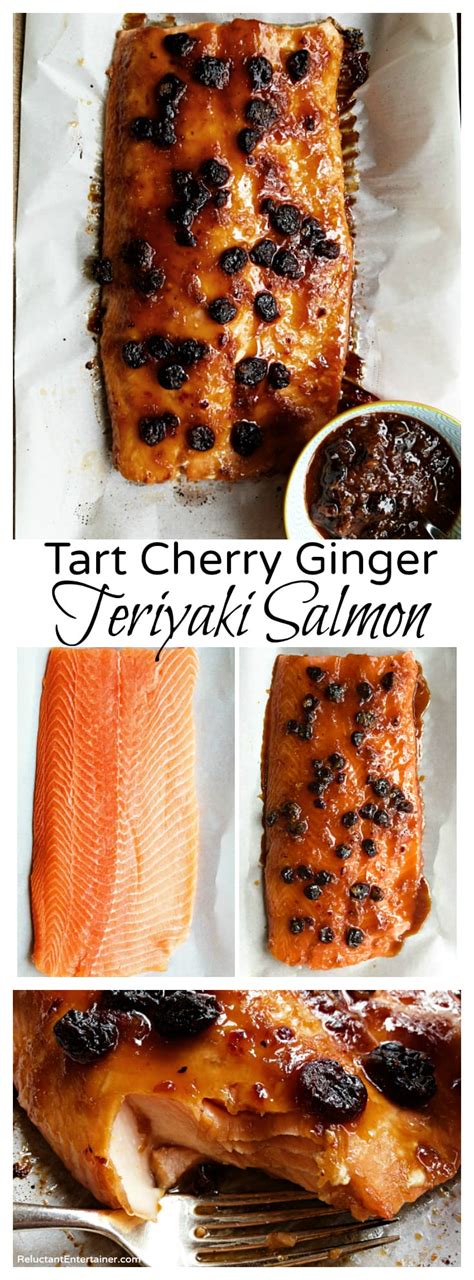 Tart Cherry Ginger Teriyaki Salmon Recipe - Reluctant Entertainer