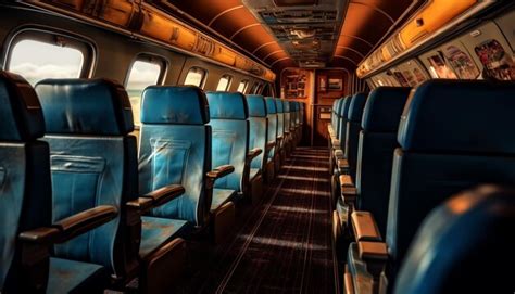 Premium AI Image | Airplane cabin interior design