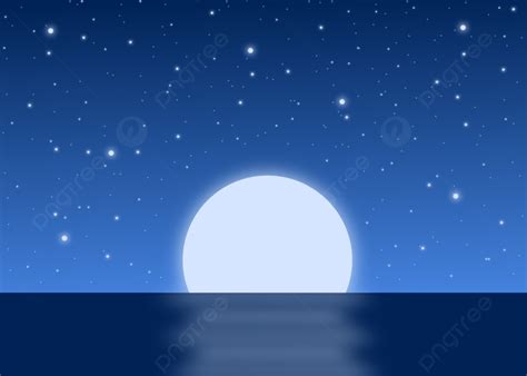 Full Moon Starry Night Sky Background, Full Moon Sky Background, Starry ...