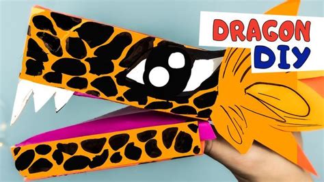 Easy DIY Paper Dragon Puppet TikTok / How I MADE a DRAGON PUPET / DIY ...