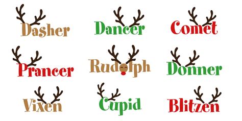 Santa's Reindeer Names - Yes Santa Is Real