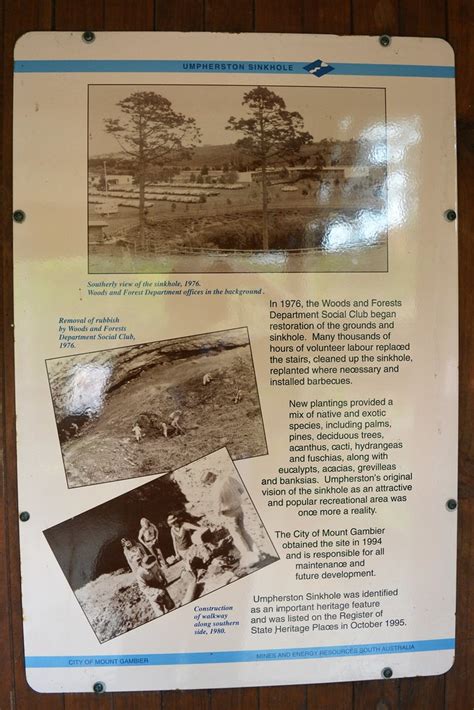 Umpherston Sinkhole History | Jubilee Highway East, Mt Gambi… | Flickr