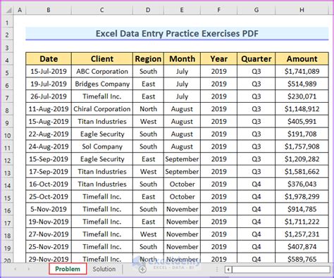 Pivot Table Practice Spreadsheets - Infoupdate.org