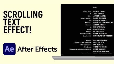 How to Make a Text Scrolling Effect in Adobe After Effects - YouTube