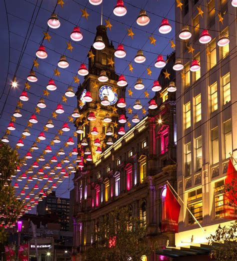 Bourke Street Mall Catenary Lighting | Street light design, Urban ...