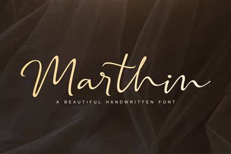 Marthin Signature Script Font - Design Cuts