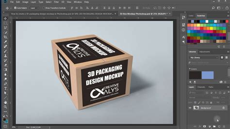 How to Create 3D Packaging Design Mockup in Photoshop | Tutorial - YouTube