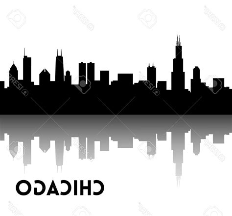 Chicago Skyline Outline Vector at Vectorified.com | Collection of ...