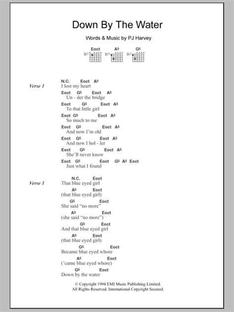 Down By The Water by PJ Harvey - Guitar Chords/Lyrics - Guitar Instructor