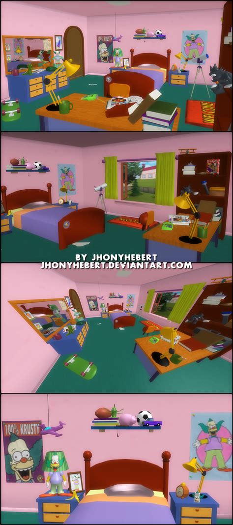 The Simpsons Hit and Run - Bart Bedroom by JhonyHebert on DeviantArt