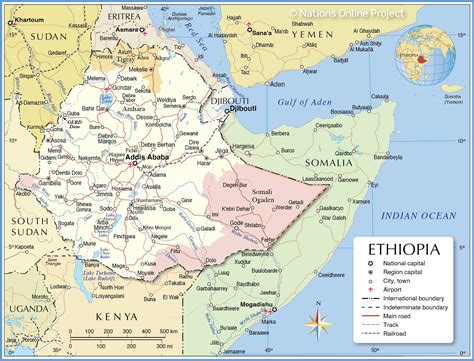 Political Map Of Ethiopia