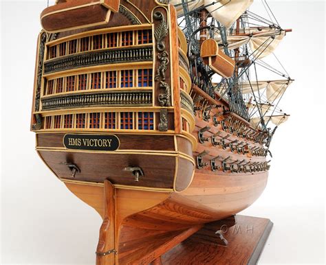 HMS Victory Wooden Tall Ship Model 37" Lord Nelson's Flagship ...