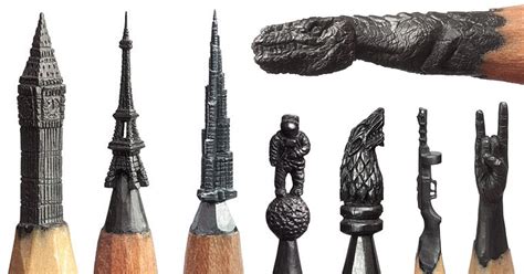 Miniature Pencil Lead Sculptures By Salavat Fidai | DeMilked