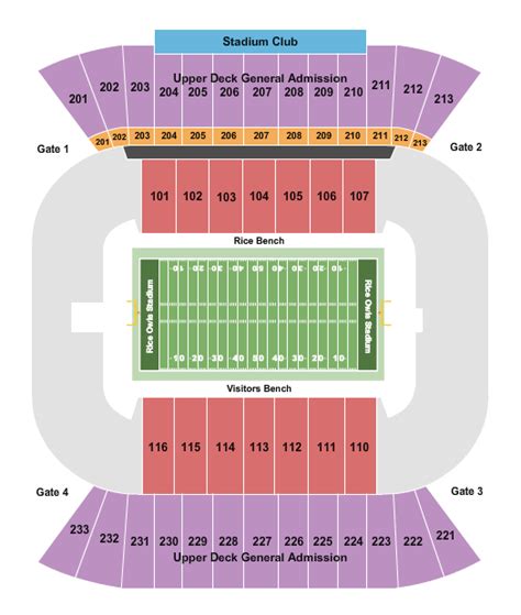 Rice Owls Stadium Tickets & Seating Chart - Event Tickets Center