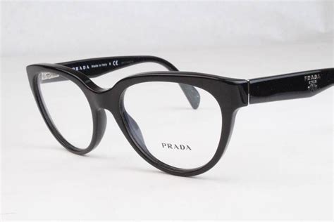 New Prada VPR10P Eyeglasses Frames Black 1AB-1O1 Authentic 50mm | eBay ...