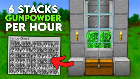 BEST 1.18 CREEPER GUNPOWDER Farm in Minecraft Bedrock! (Windows10/MCPE ...