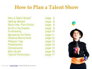 School Talent Shows for Fun and Fundraising Kids Talent Show Ideas ...