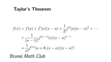 Taylor's theorem - YouTube