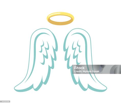 Cartoon Angel Wings Vector Illustration Stock Illustration - Download ...