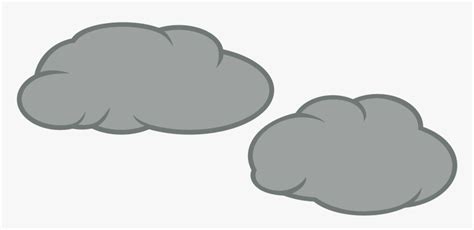 Transparent Rain Clip Art - Grey Clouds Cartoon Png, Png Download - kindpng