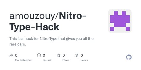 GitHub - amouzouy/Nitro-Type-Hack: This is a hack for Nitro Type that ...