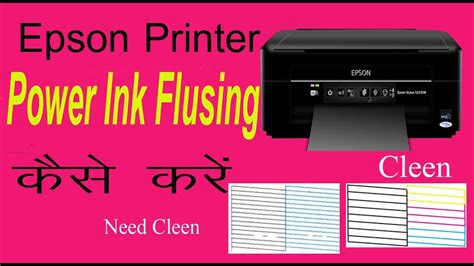 Power Cleaning Epson L3110 Printerpower Ink Flushing Epson L3110 L3100 ...