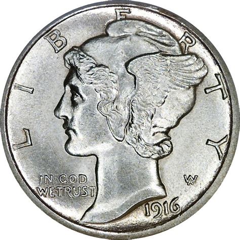 1916-D Mercury Dime RARE | Wholesale Collectible Mercury Dimes | The ...