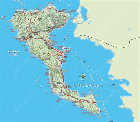 Corfu Map - AtCorfu