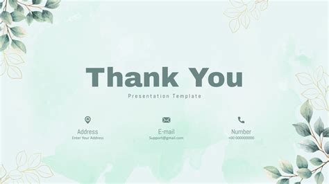 Presentation Ending Thank You Slide Template - SlideKit