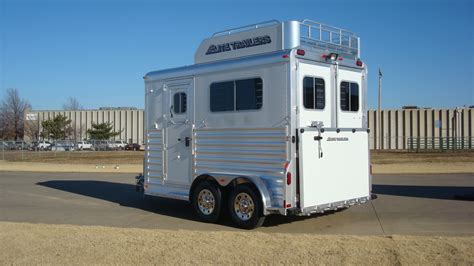 Bumper Pull Two Horse Straight Load Aluminum Horse Trailer - Elite ...