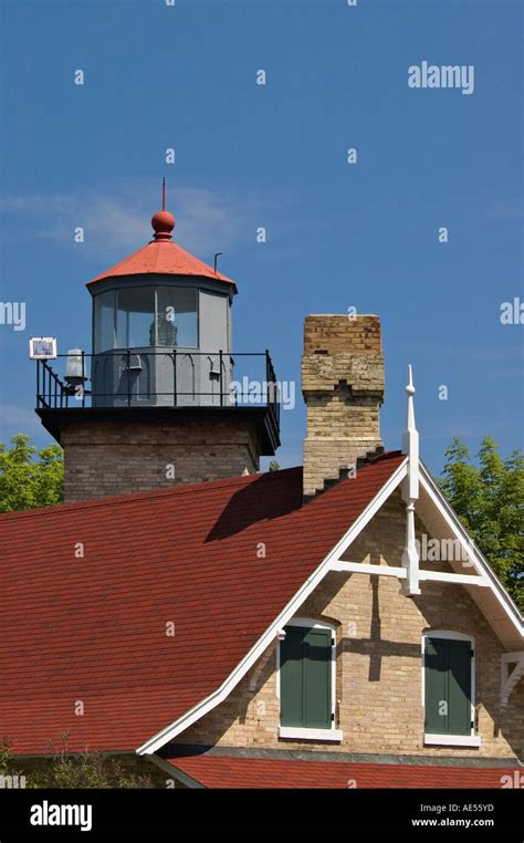 Eagle Bluff Lighthouse Lake Michigan Peninsula Point State Park ...